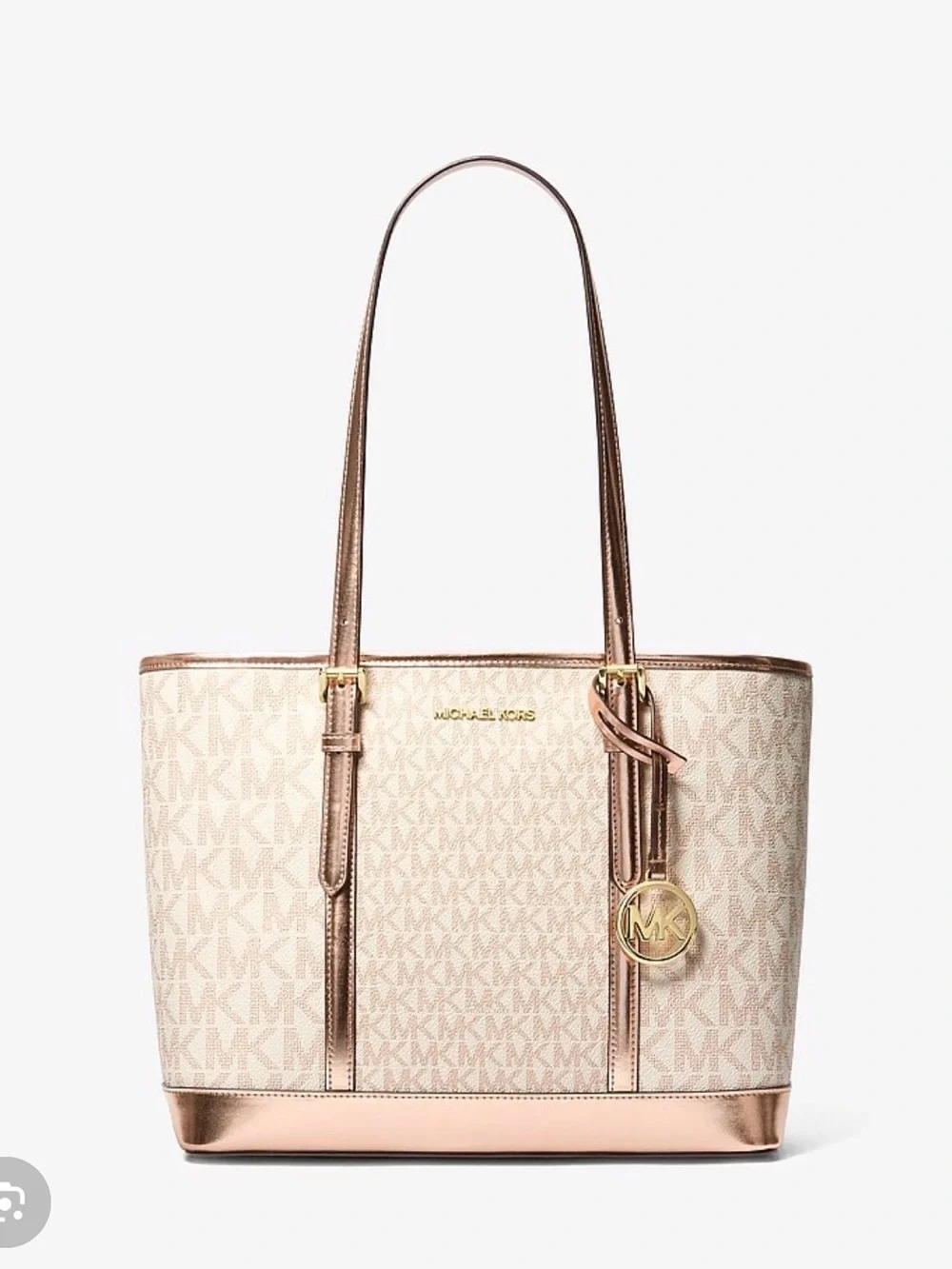Michael Kors Pink Rose Gold Signature Tote